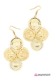 Paparazzi "Where The Sun Dont Shine - Gold" earring Paparazzi Jewelry