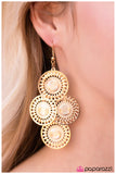 Paparazzi "Where The Sun Dont Shine - Gold" earring Paparazzi Jewelry