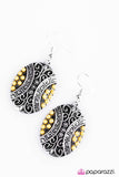 Paparazzi "Wherever I MAYAN Roam - Yellow" earring Paparazzi Jewelry