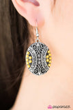 Paparazzi "Wherever I MAYAN Roam - Yellow" earring Paparazzi Jewelry