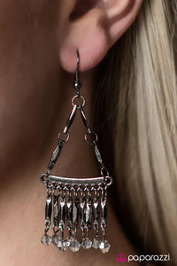 Paparazzi "Wherever I May ROME" Black Earrings Paparazzi Jewelry