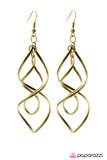 Paparazzi "Wherever the Wind Takes You" Brass Earrings Paparazzi Jewelry