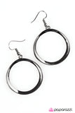 Paparazzi "Whirlpool Wonder - Black" earring Paparazzi Jewelry