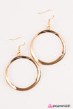 Paparazzi "Whirlpool Wonder - Gold" earring Paparazzi Jewelry