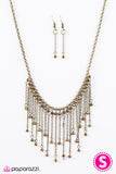 Paparazzi "Who Needs Fireworks? - Brass" necklace Paparazzi Jewelry