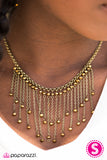 Paparazzi "Who Needs Fireworks? - Brass" necklace Paparazzi Jewelry