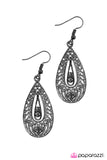 Paparazzi "Who Needs Glass Slippers? - Black" earring Paparazzi Jewelry