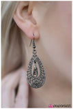 Paparazzi "Who Needs Glass Slippers? - Black" earring Paparazzi Jewelry