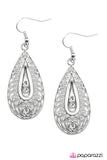 Paparazzi "Who Needs Glass Slippers? - White" earring Paparazzi Jewelry
