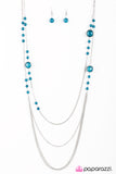 Paparazzi "Wide Open Skies" Blue Necklace & Earring Set Paparazzi Jewelry