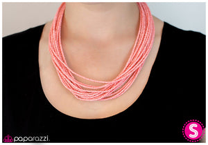 Paparazzi "Wide Open Spaces" Pink 001PH Necklace & Earring Set Paparazzi Jewelry