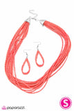 Paparazzi "Wide Open Spaces" Coral Necklace & Earring Set Paparazzi Jewelry