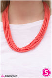 Paparazzi "Wide Open Spaces" Coral Necklace & Earring Set Paparazzi Jewelry