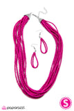 Paparazzi "Wide Open Spaces" Pink Necklace & Earring Set Paparazzi Jewelry