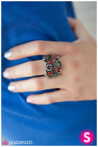 Paparazzi "Wild Blooms" Red Ring Paparazzi Jewelry