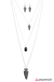 Paparazzi "Wild Chase" Black Necklace & Earring Set Paparazzi Jewelry