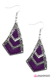 Paparazzi "Wild Child" Purple Earrings Paparazzi Jewelry