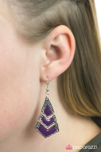 Paparazzi "Wild Child" Purple Earrings Paparazzi Jewelry