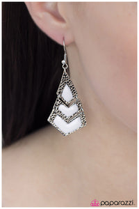 Paparazzi "Wild Child" White Earrings Paparazzi Jewelry