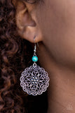Paparazzi "Wildflower Way" Blue Earrings Paparazzi Jewelry