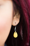 Paparazzi "Wildly Wonderful" Yellow Necklace & Earring Set Paparazzi Jewelry