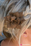 Paparazzi "Wild Orchid" Brown Hair Clip Paparazzi Jewelry