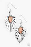 Paparazzi "Wild Palms - Brown" earring Paparazzi Jewelry