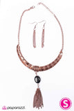 Paparazzi "Wild West Show" Copper Necklace & Earring Set Paparazzi Jewelry