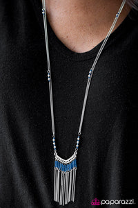 Paparazzi "Wild Winds" Blue Necklace & Earring Set Paparazzi Jewelry