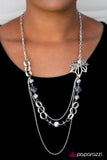 Paparazzi "Willing and MAPLE" Silver Necklace & Earring Set Paparazzi Jewelry