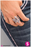 Paparazzi "Wind Beneath My Wings" Pink Ring Paparazzi Jewelry