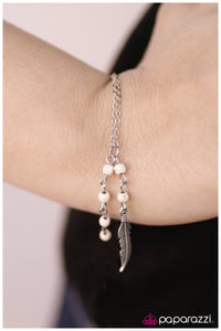 Paparazzi "Wind Glider" White Bracelet Paparazzi Jewelry