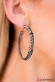 Paparazzi "Wind It Up! - Black" earring Paparazzi Jewelry