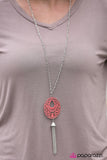 Paparazzi "Window To The World" Orange Necklace & Earring Set Paparazzi Jewelry