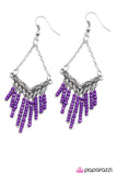 Paparazzi "Wind Walker" Purple Earrings Paparazzi Jewelry