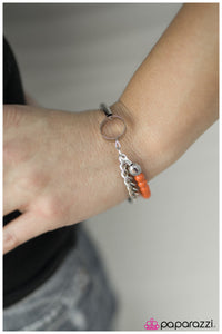 Paparazzi "Wined and Dined - Orange" bracelet Paparazzi Jewelry