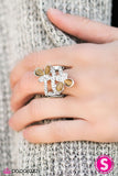 Paparazzi "WINGING In The New Year" Brown Ring Paparazzi Jewelry