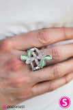Paparazzi "WINGING In The New Year - Green" ring Paparazzi Jewelry
