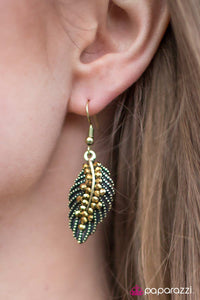 Paparazzi "WING Leader" Brass Earrings Paparazzi Jewelry