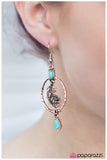 Paparazzi "Wings Are Made To Fly - Copper" earring Paparazzi Jewelry