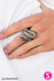 Paparazzi "Wingspan" Green Ring Paparazzi Jewelry