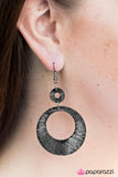 Paparazzi "Winner Shimmer" Black Earrings Paparazzi Jewelry