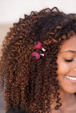 Paparazzi "Winter Flowers - Red" hair clip Paparazzi Jewelry