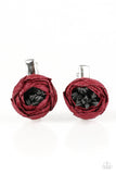 Paparazzi "Winter Flowers - Red" hair clip Paparazzi Jewelry