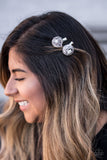 Paparazzi "Winter Flowers - Silver" hair clip Paparazzi Jewelry