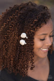Paparazzi "Winter Flowers - White" hair clip Paparazzi Jewelry