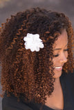 Paparazzi "Winter Formal - White" hair clip Paparazzi Jewelry