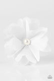 Paparazzi "Winter Formal - White" hair clip Paparazzi Jewelry