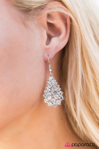 Paparazzi "Winter Wonderland" White Earrings Paparazzi Jewelry