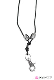 Paparazzi "Wise Guy" Black Urban Necklace Unisex Paparazzi Jewelry